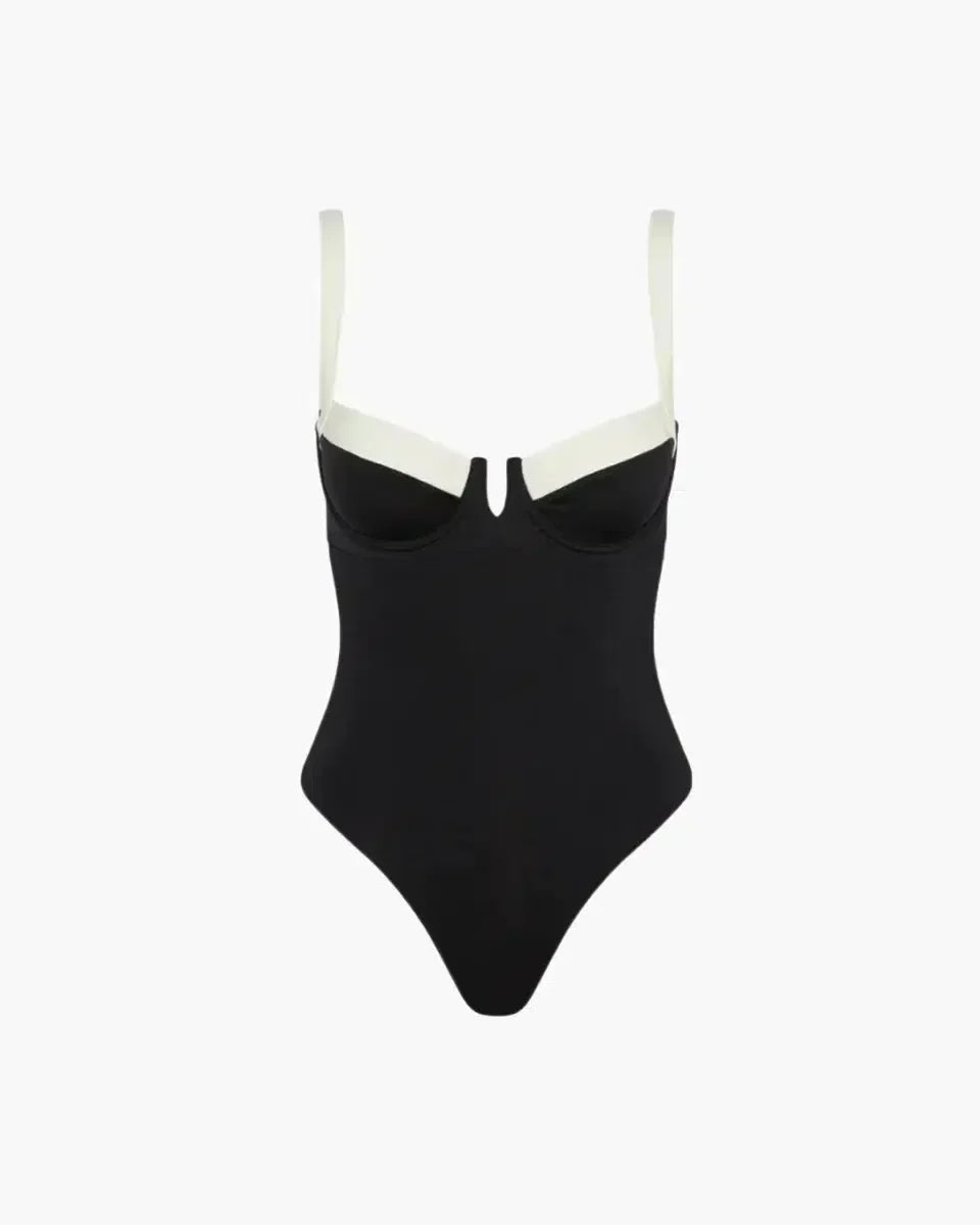 | Colorblock One-Piece Swimsuit