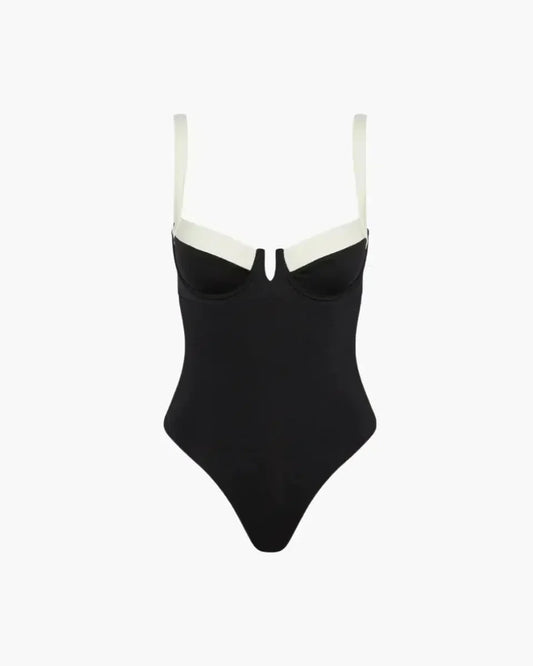 | Colorblock One-Piece Swimsuit
