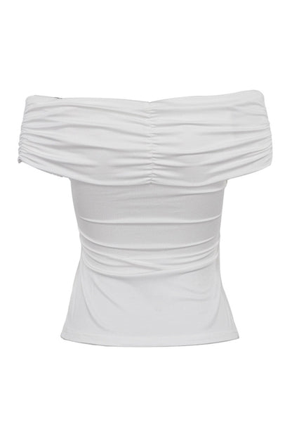 Twisted-front Drop Shoulder Tops
