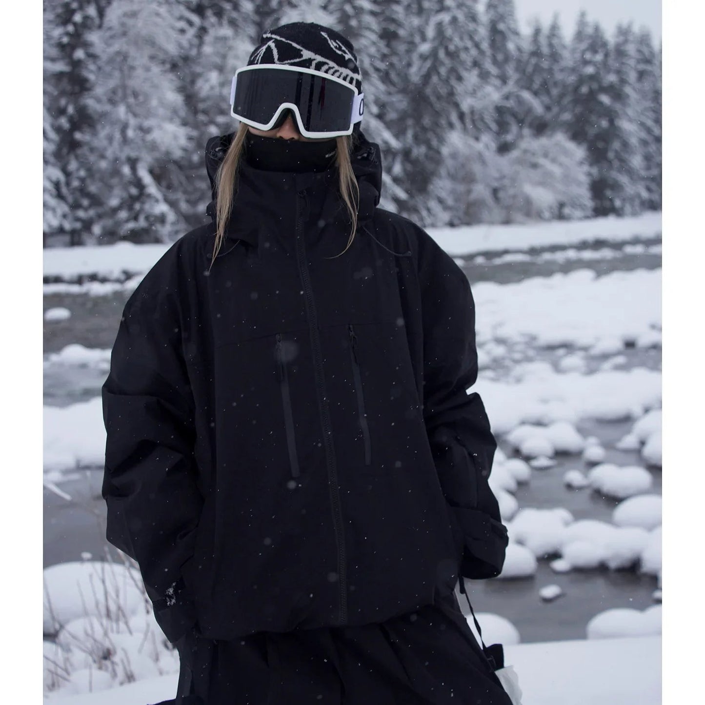 Unisex Ski Jacket Waterproof Windproof Functional Design