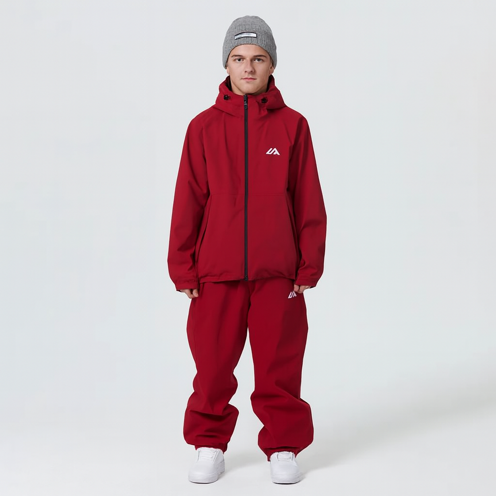 Unisex Ski Suit Weatherproof Jacket and Trousers Functional Ski Clothes