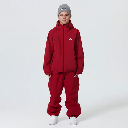 Unisex Ski Suit Weatherproof Jacket and Trousers Functional Ski Clothes