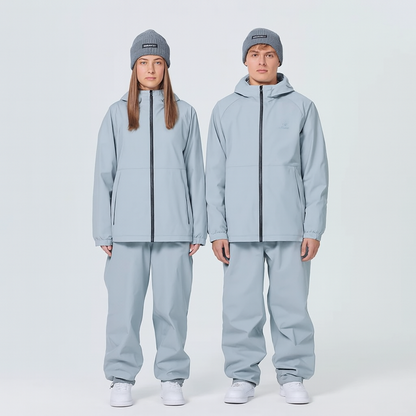 Unisex Ski Suit Weatherproof Jacket and Trousers Functional Ski Clothes