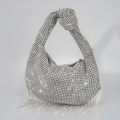 Laverne Rhinestone Tassel Bag