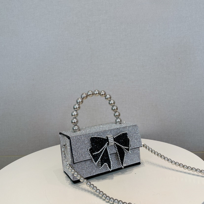 Celia Pearl Chain Bow Bag