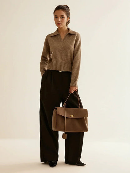 Utility Large Capacity Flap Shoulder Bag