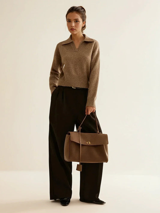 Utility Large Capacity Flap Shoulder Bag