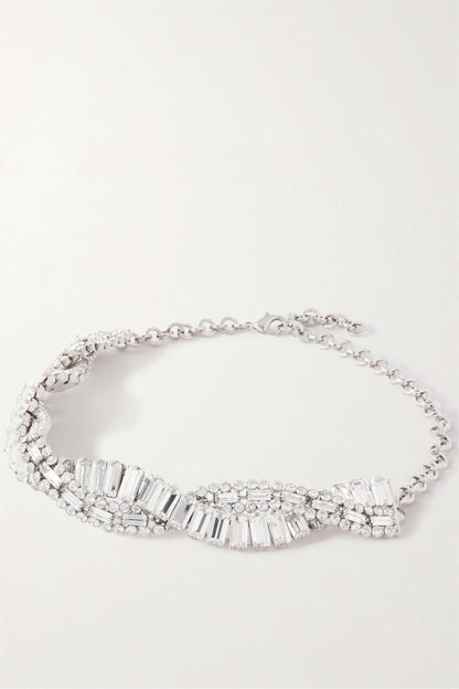Rhinestone Wrap  Necklace
