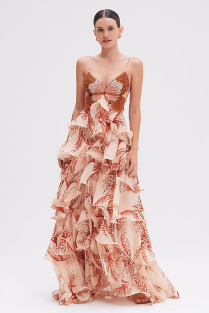Morgan Butterfly Maxi Dress