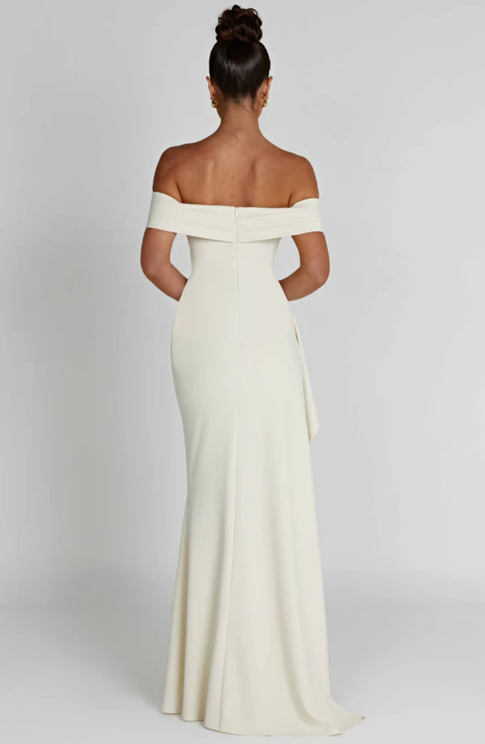 | Off-shoulder evening gown