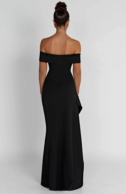 | Off-shoulder evening gown