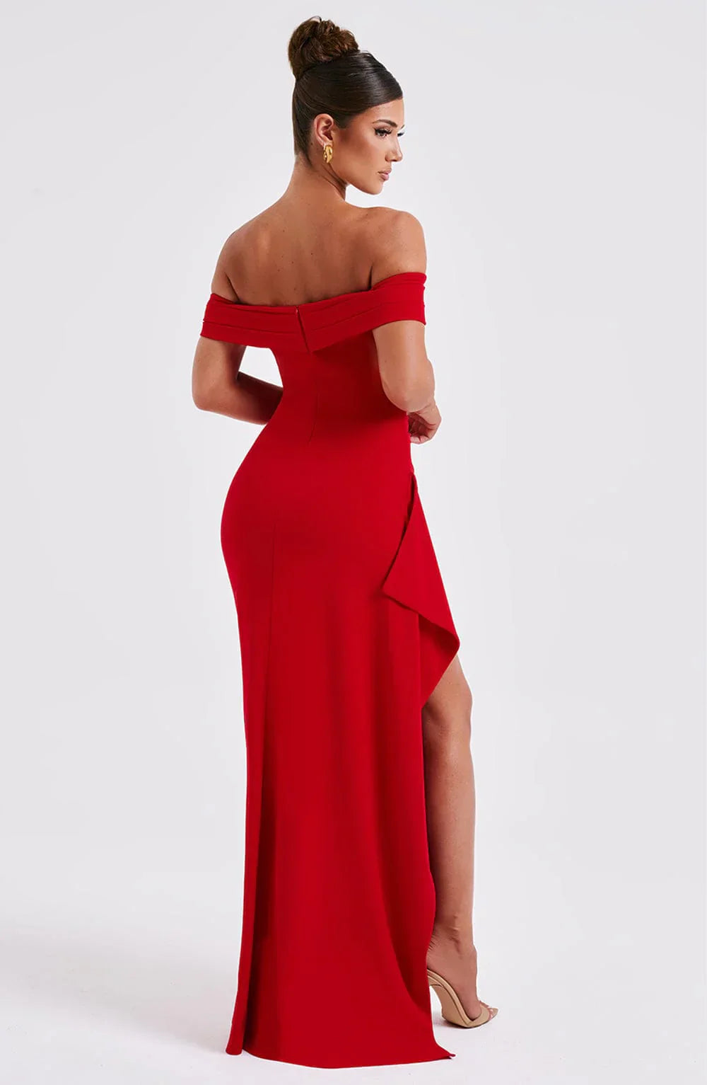 | Off-shoulder evening gown