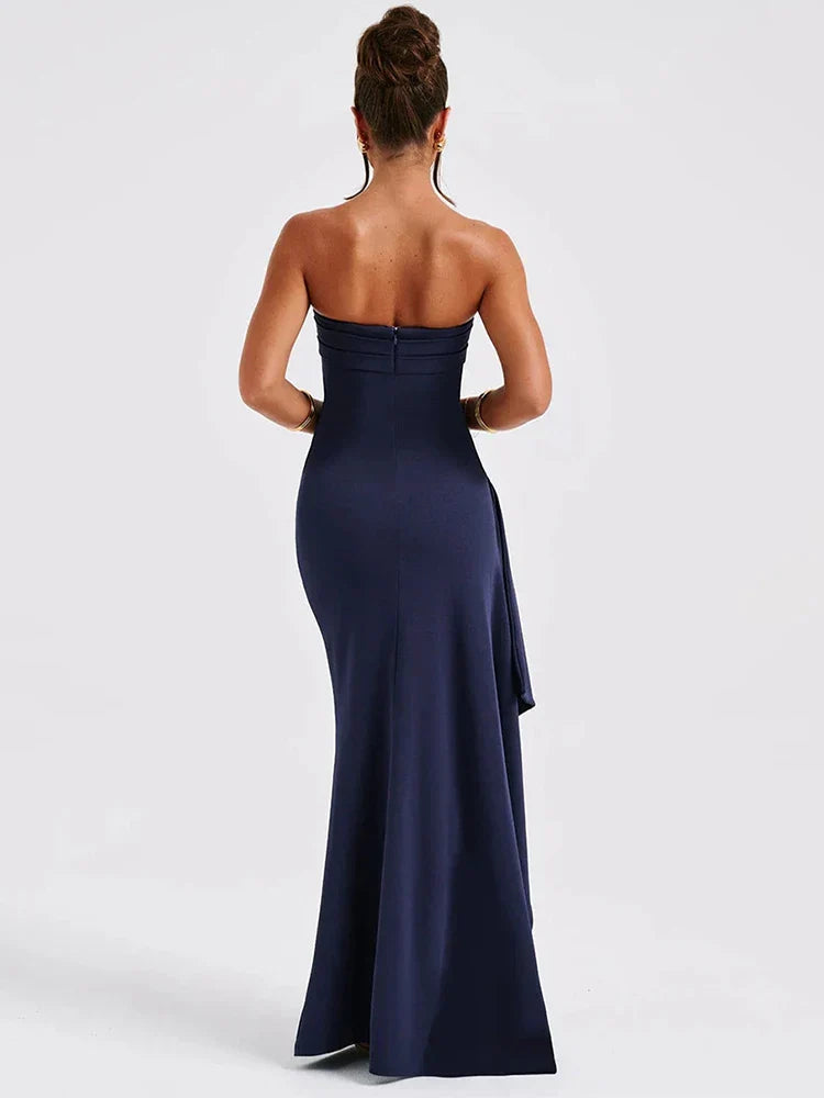 | Sculpted Silhouette Strapless Evening Gown