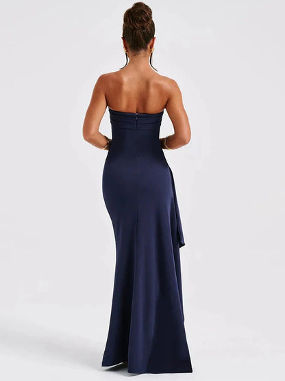 | Sculpted Silhouette Strapless Evening Gown