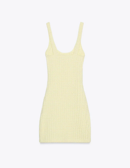 | Textured Stretch Mini Dress