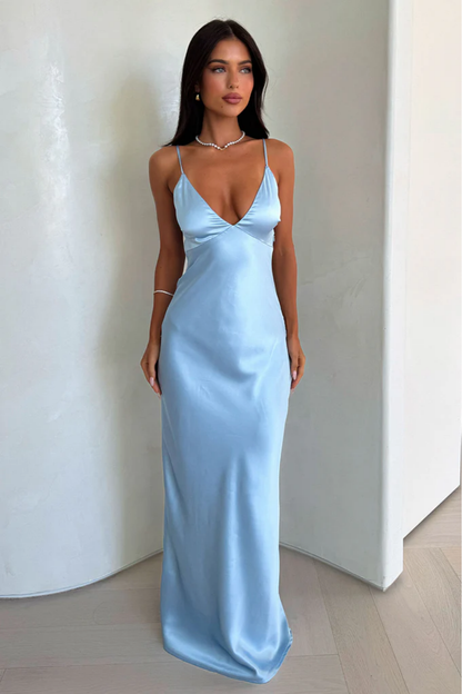 | Satin Maxi Dress