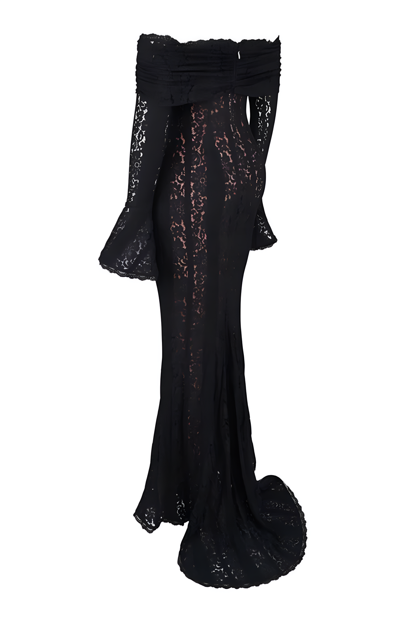 Lace Off-Shoulder Maxi Dress