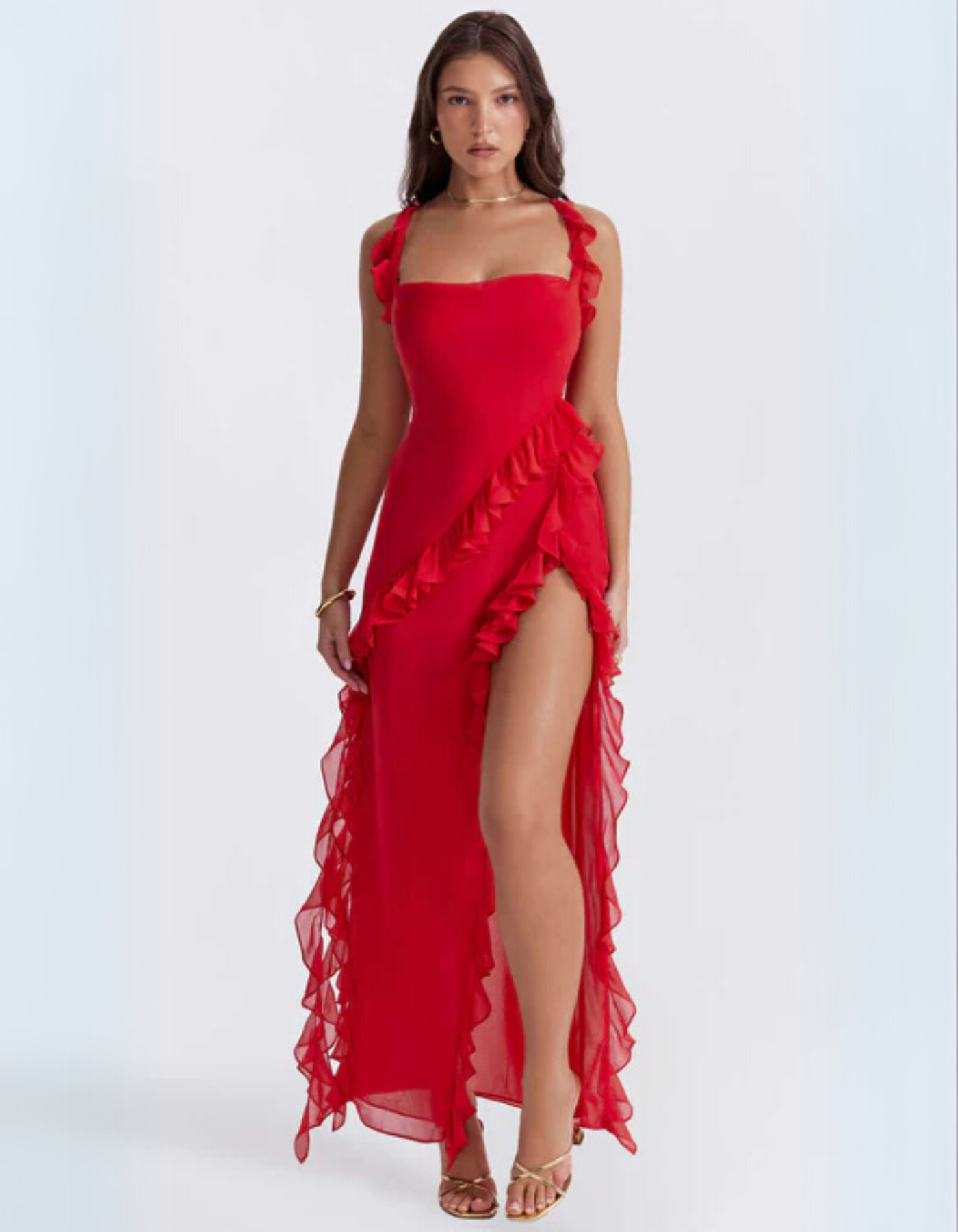 | Ruched Maxi Dress