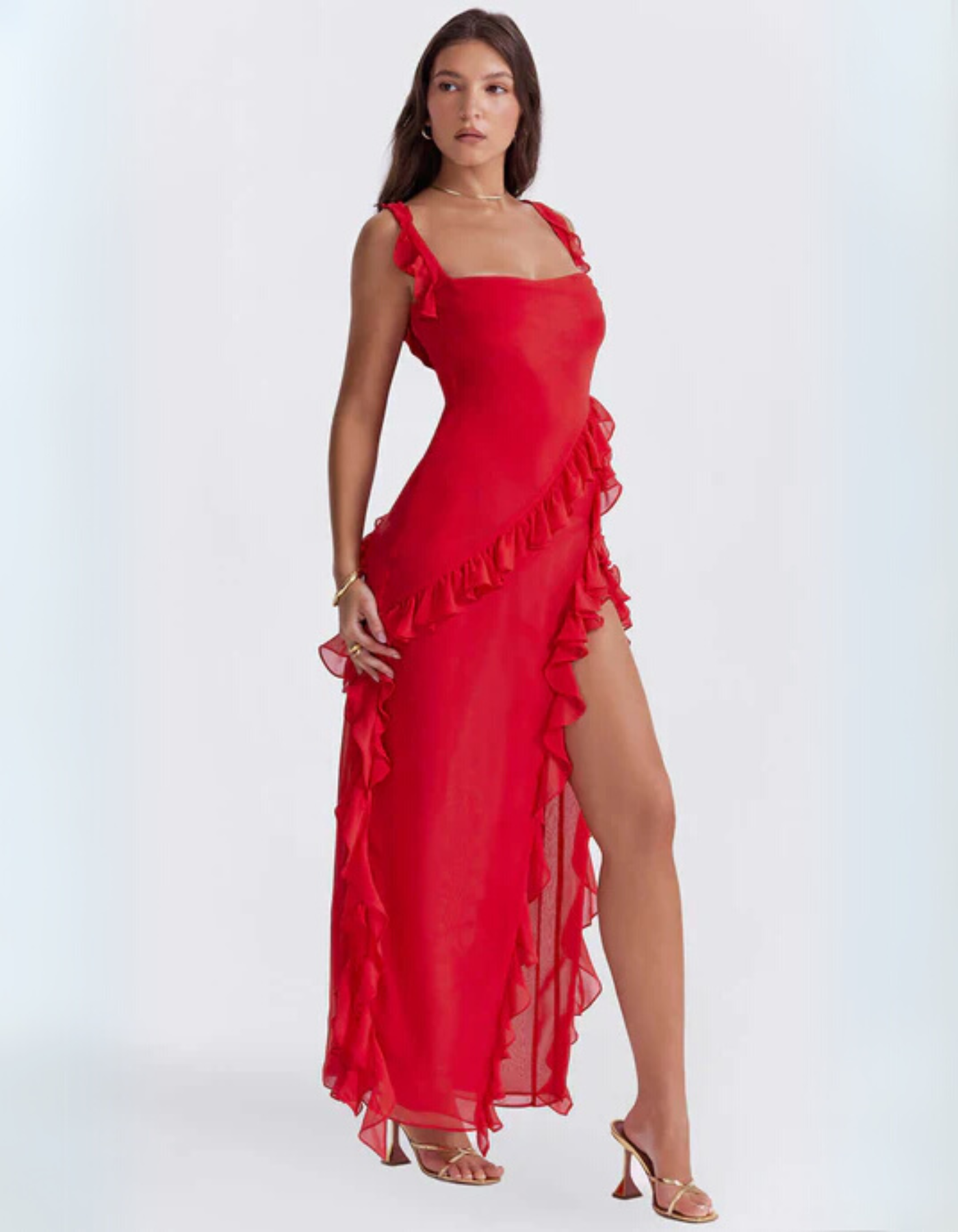 | Ruched Maxi Dress
