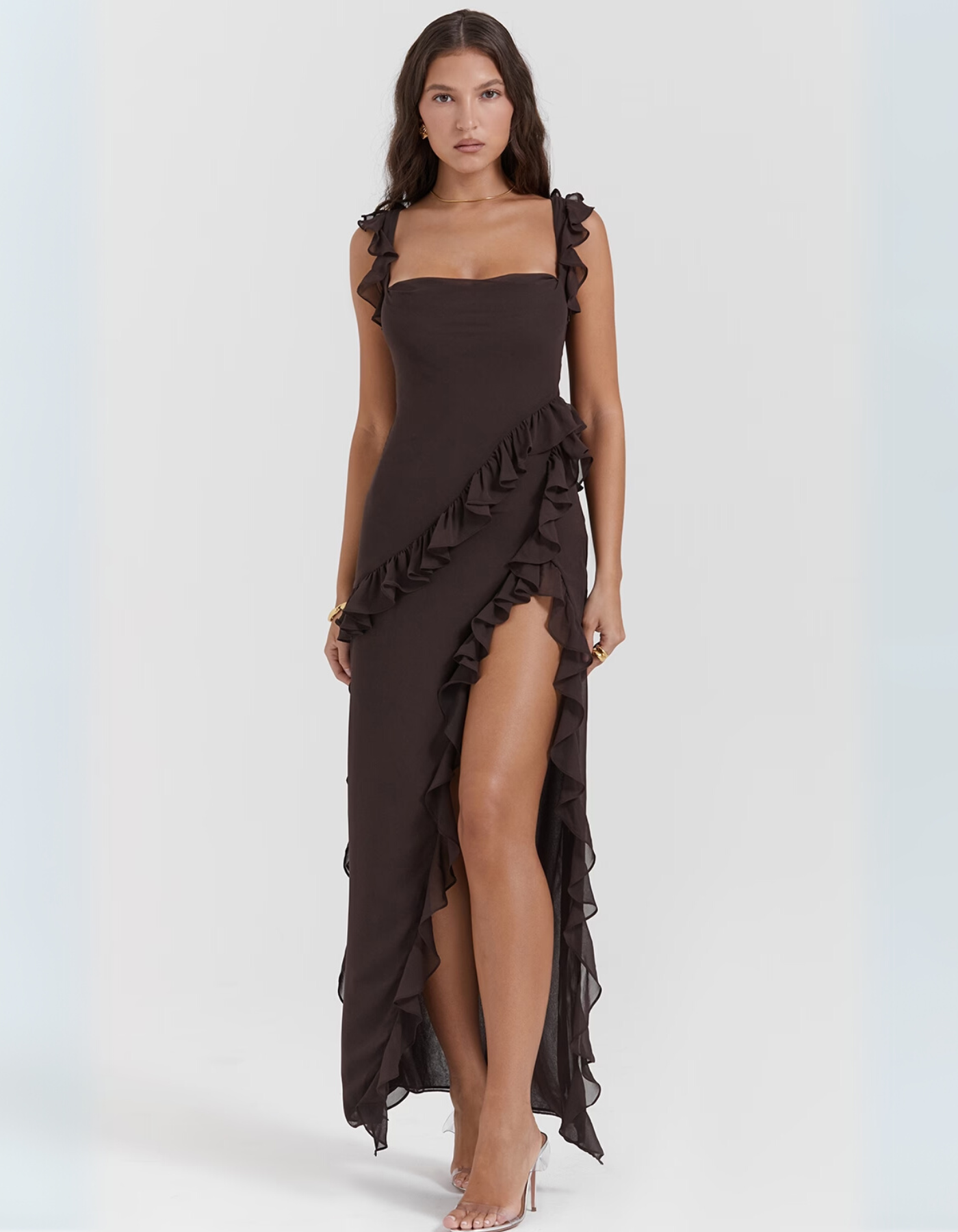 | Ruched Maxi Dress