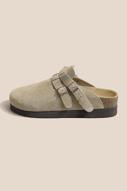 Vintage Leather Slip-on Flats