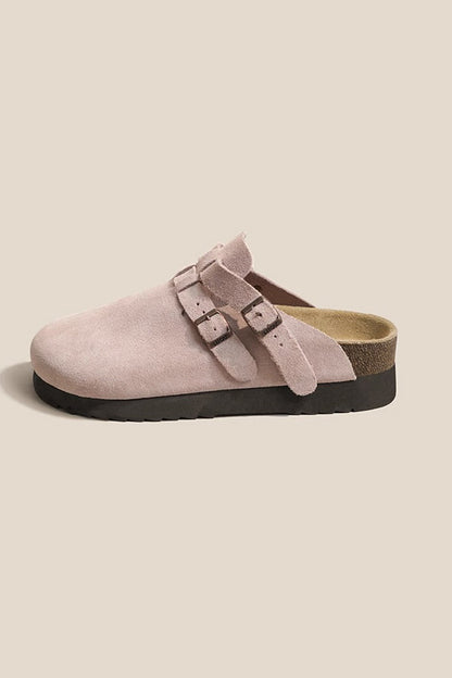 Vintage Leather Slip-on Flats