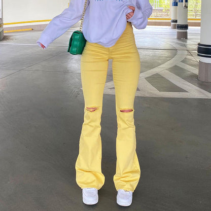 Julia Fashion - Vintage Stripe Jean Streetwear