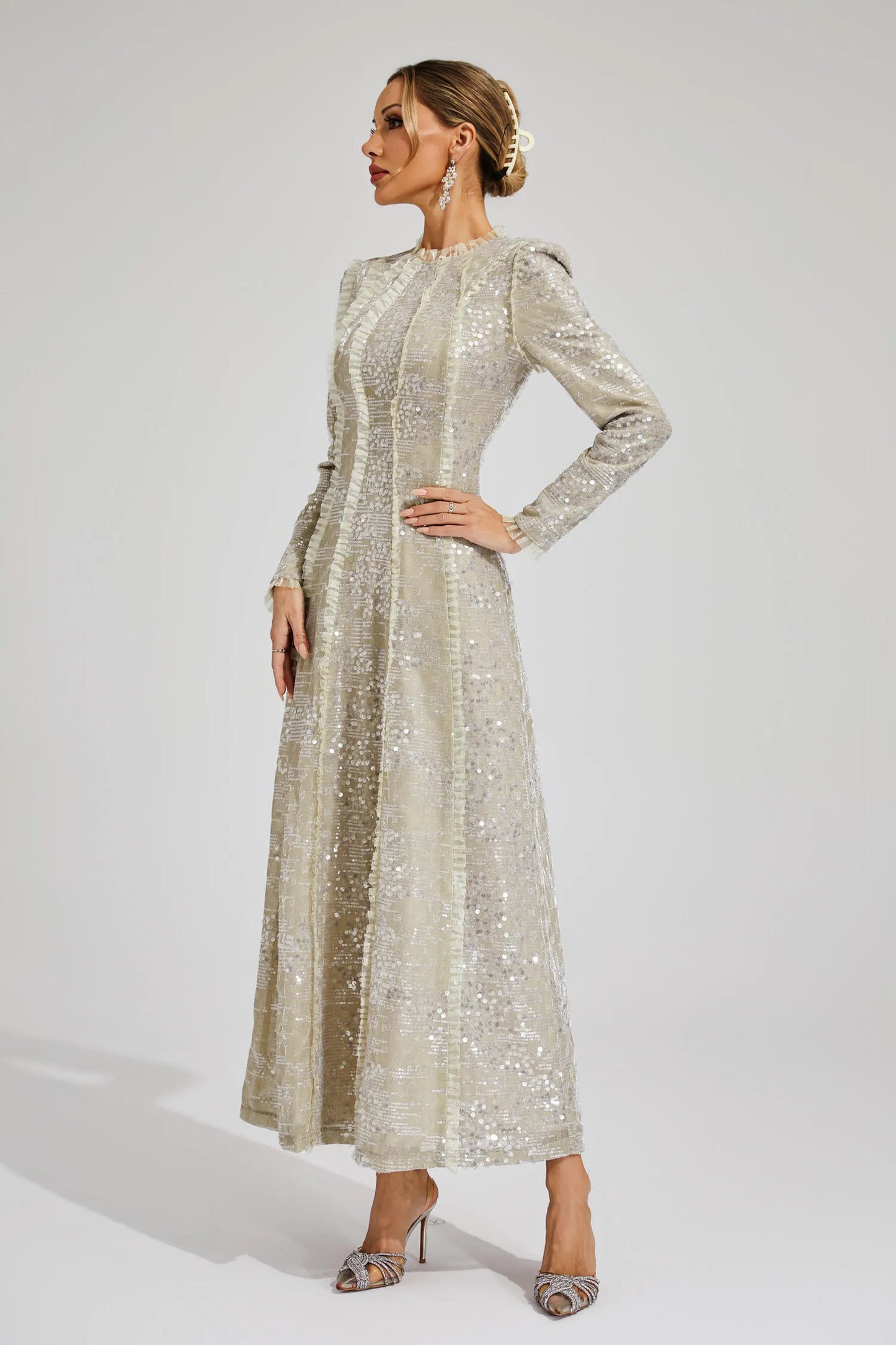 | Sequin Maxi Dress