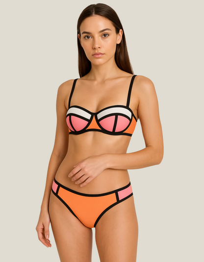 | Contrast Bikini Set