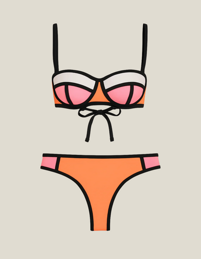 | Contrast Bikini Set