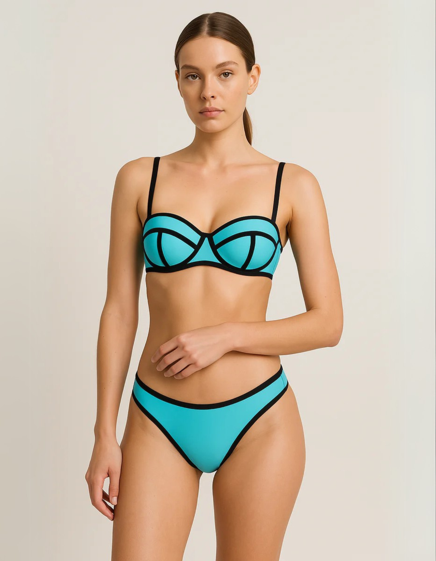 | Contrast Bikini Set