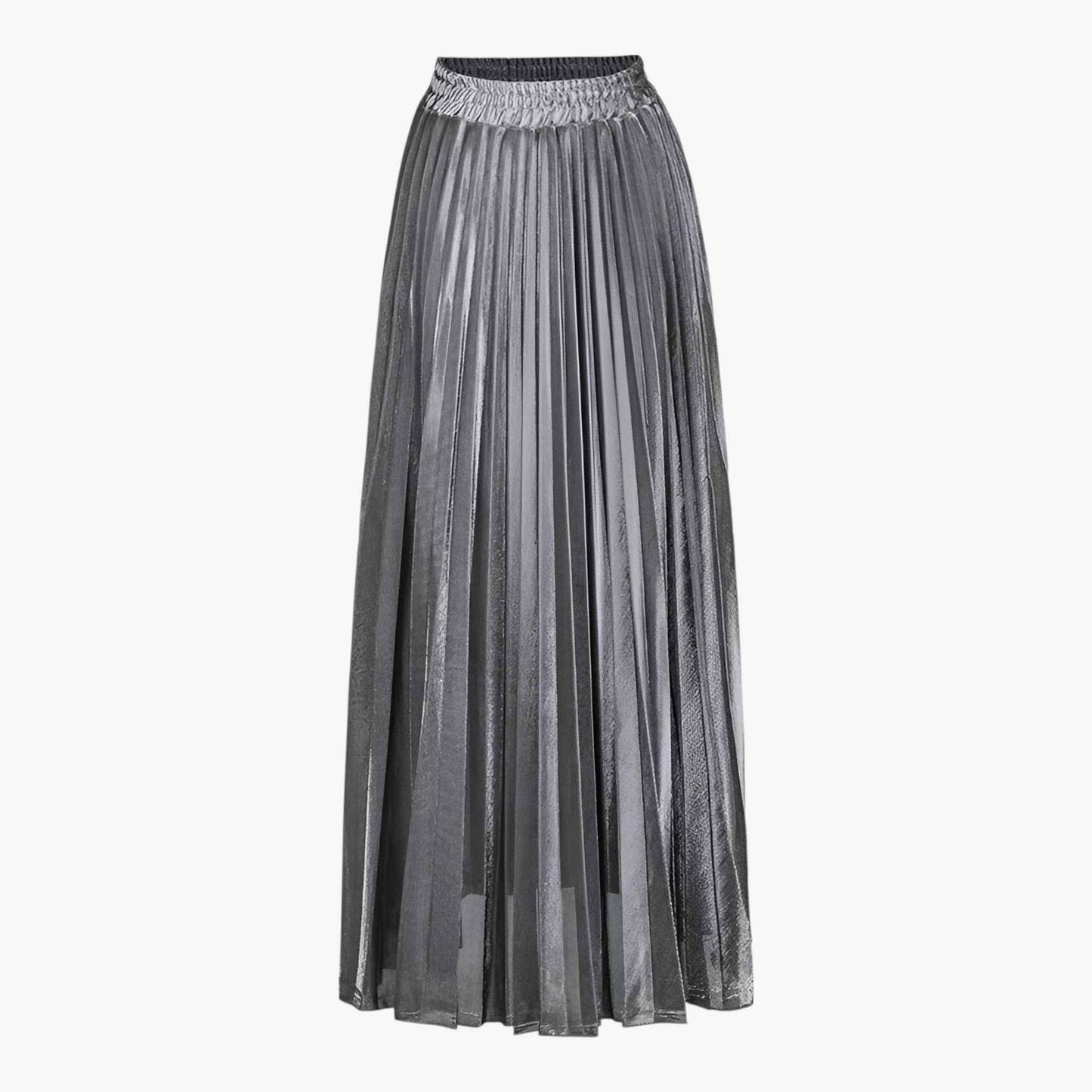 Étoile Pleated Maxi Skirt | High Waist Elastic Fit