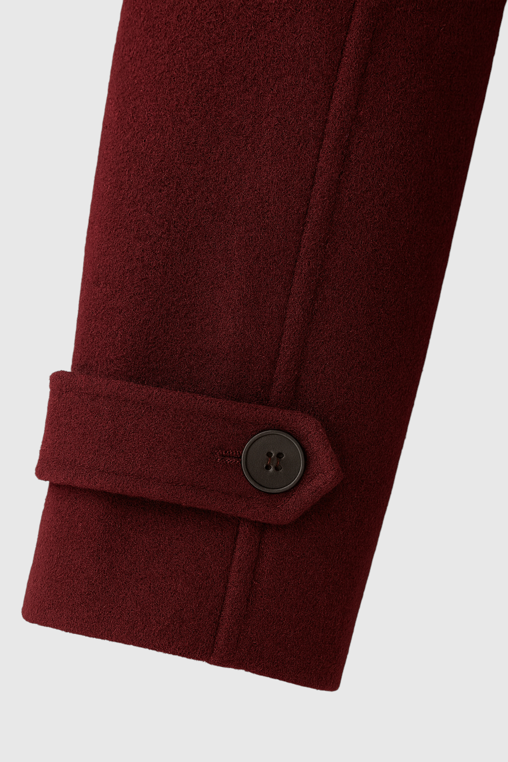 Maison Wool Blend Belted Long Coat | Double Breasted Relaxed Fit