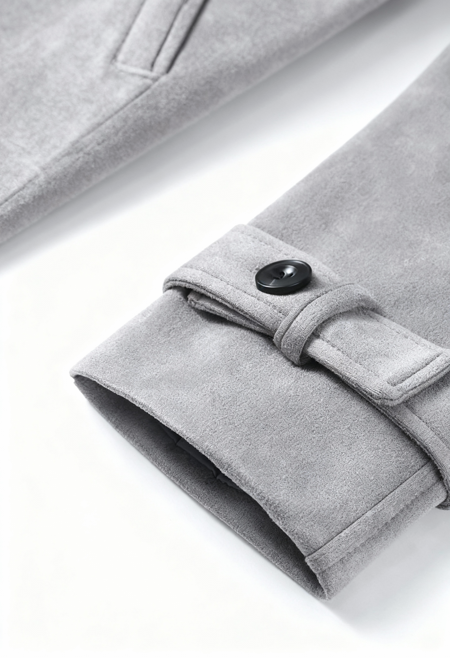 Long Double-Breasted Trench Coat | Wide-Waist Belt