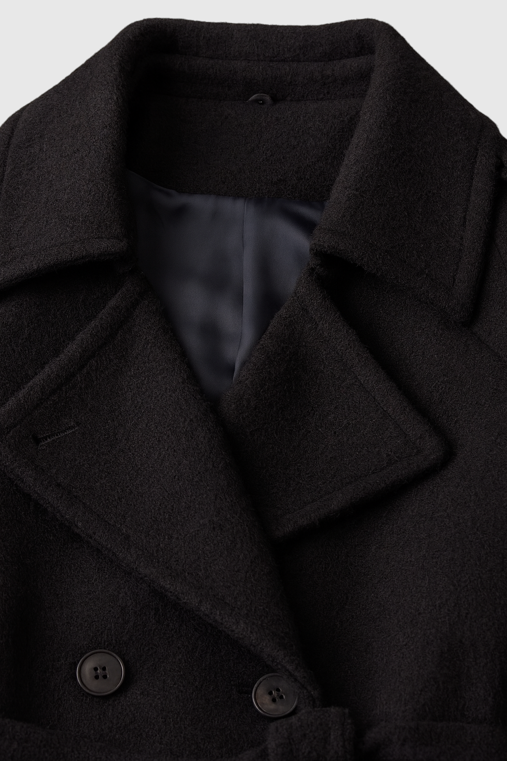 Maison Belted Long Trench Coat | Double Breasted, A-Line Fit