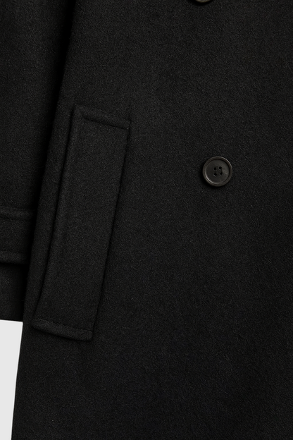 Maison Belted Long Trench Coat | Double Breasted, A-Line Fit