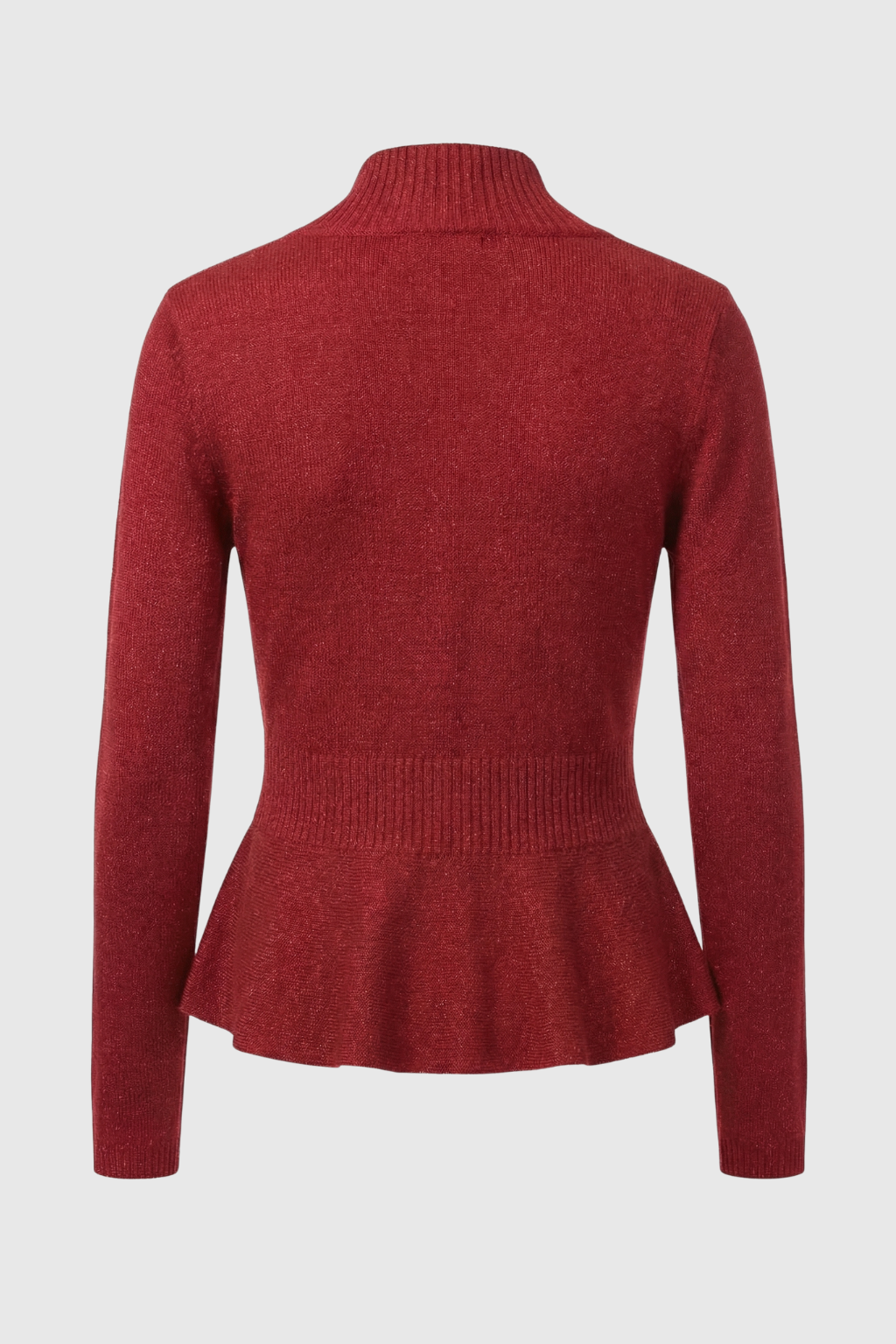 Maison Lightweight Shawl Collar Knit Cardigan | Peplum Hem | Regular Fit