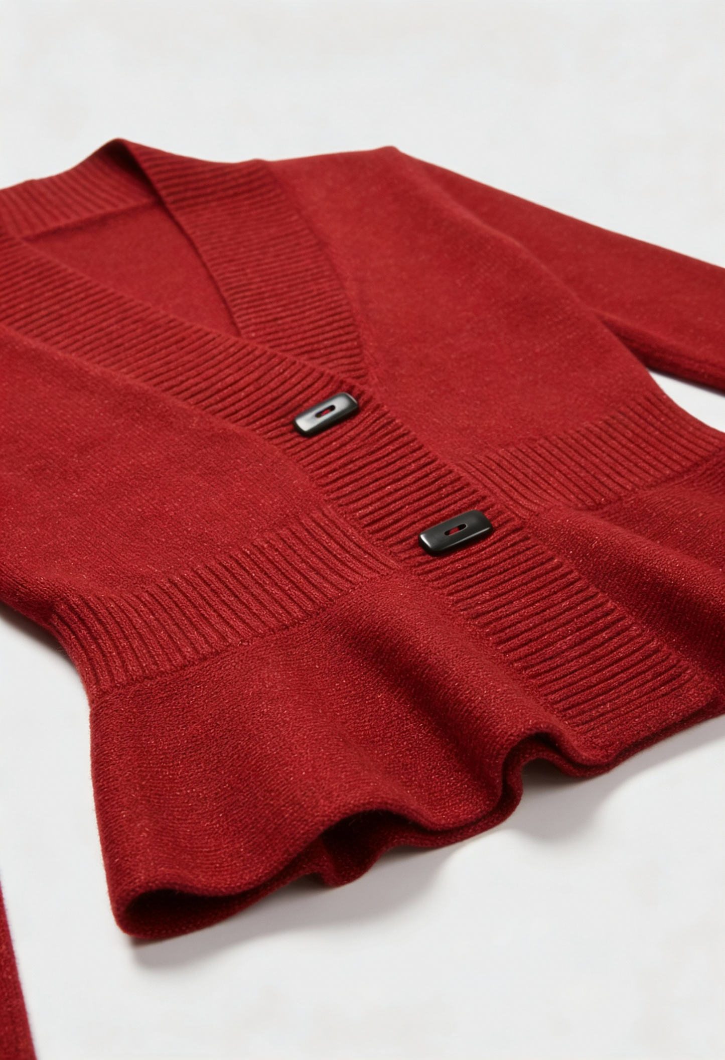 Maison Lightweight Shawl Collar Knit Cardigan | Peplum Hem | Regular Fit