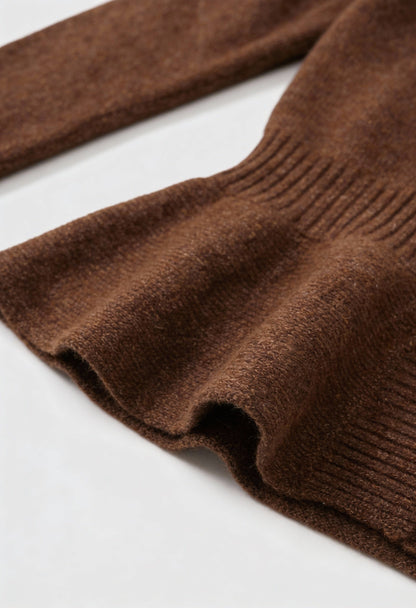 Maison Fine Yarn Shawl Collar Cardigan | Peplum Hem | Regular Fit