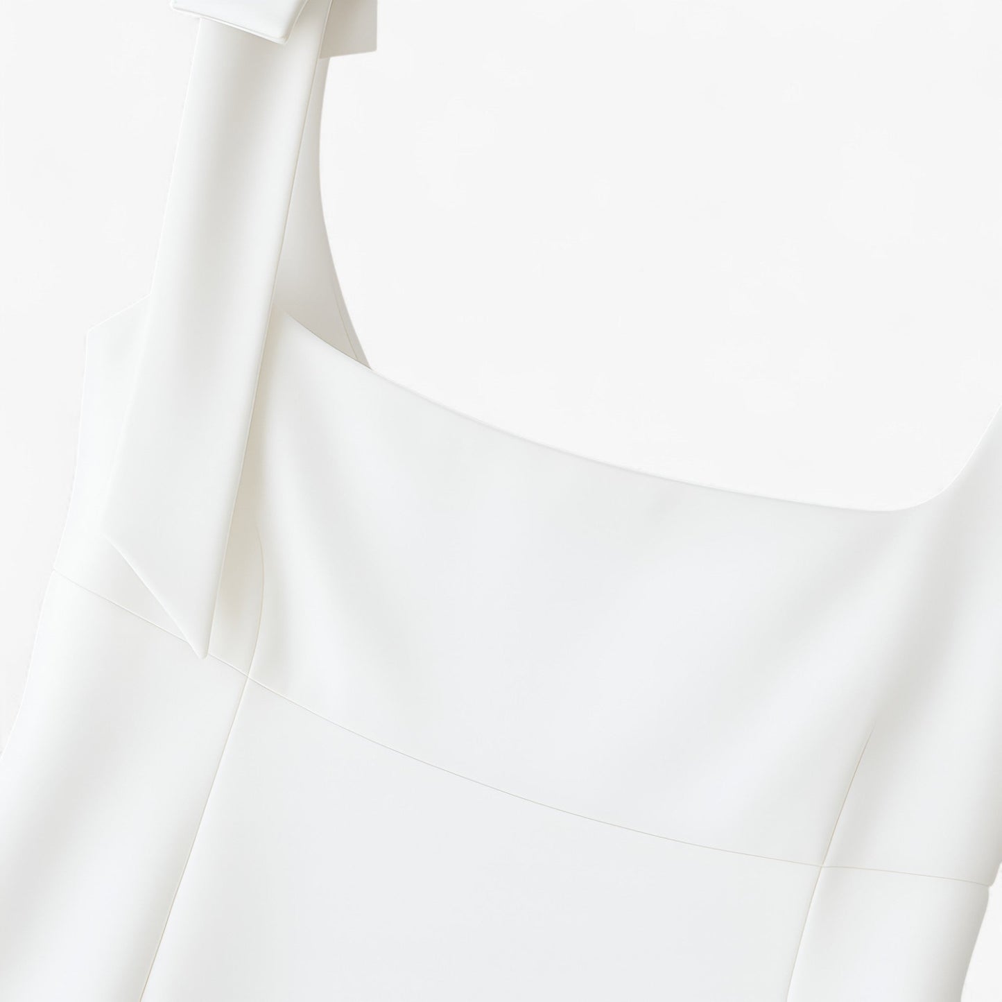 Maison Sleeveless Cami Top | Square Neck Structured Slim Fit