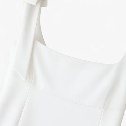 Maison Sleeveless Cami Top | Square Neck Structured Slim Fit