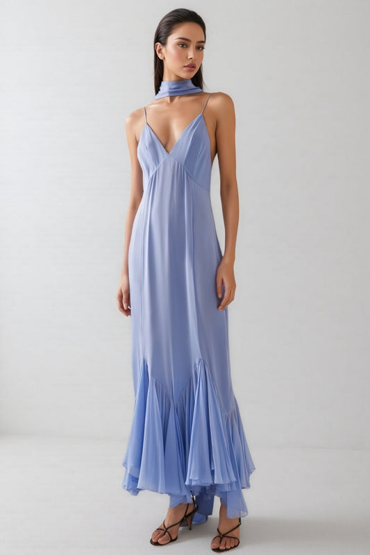 Cress Backless Slip Midi Dress