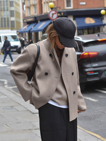 Bianca | Classic Chic Double-Breasted Coat for Women