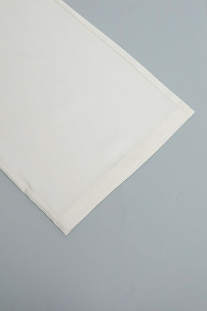 White High-rise Wide Leg Long Pants