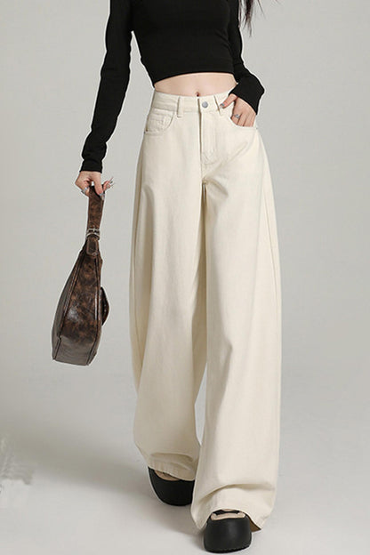 Loose High-rise Wide-leg Jeans
