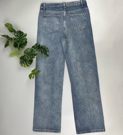 Julia Fashion - Women Baggy Jeans Streetwear Straight Pants