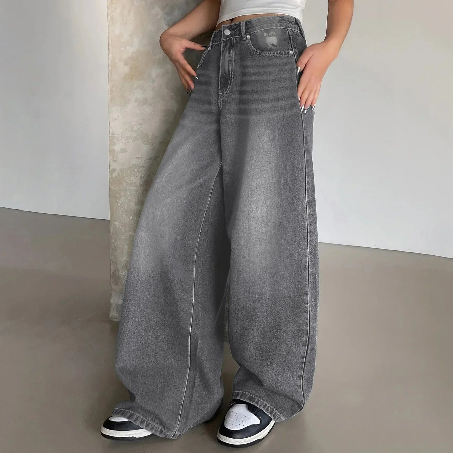Women Baggy Wide Leg Jeans