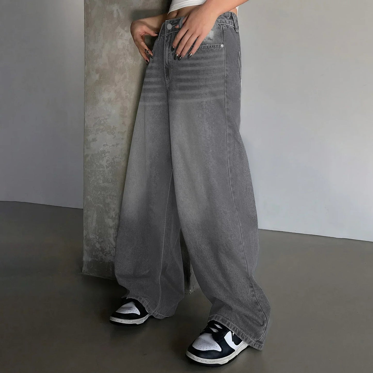Women Baggy Wide Leg Jeans