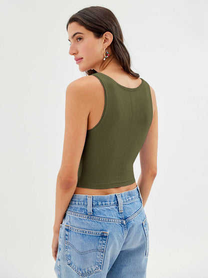 Women Ribbed Tank Top