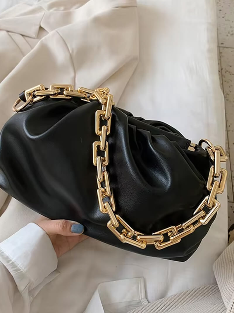 Women'S Handbag With Gold Chain